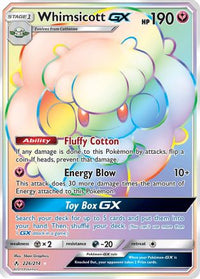 Whimsicott GX (Secret) (226/214)  - SM  Unbroken Bonds Holofoil