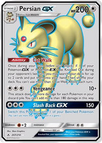 Persian GX (Full Art) (207/214)  - SM  Unbroken Bonds Holofoil