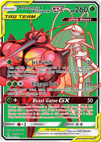 Pheromosa & Buzzwole GX  (Full Art) (191/214)  - SM  Unbroken Bonds Holofoil