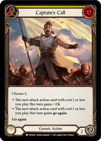 Captain's Call (Yellow) [MON261-RF] (Monarch) 1st Edition Rainbow Foil - POKÉ JEUX