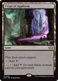 Crypt of Agadeem (TDC-354) - Commander: Tarkir: Dragonstorm