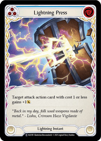 Lightning Press (Blue) [U-ELE185] (Tales of Aria Unlimited) Unlimited Rainbow Foil - POKÉ JEUX