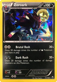Zoroark (Cracked Ice Holo) (71/108)  - Deck Exclusives Holofoil
