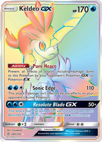 Keldeo GX (Secret) (240/236) - SM  Unified Minds Holofoil