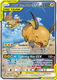 Raichu &amp; Alolan Raichu GX (221/236) [Soleil et Lune : Esprits unifiés] 