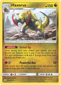 Haxorus (156/236) - SM  Unified Minds Holofoil