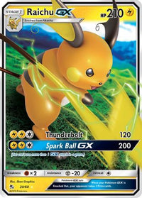 Raichu GX (20/68) - Hidden Fates Holofoil