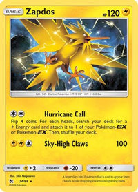 Zapdos (24/68) - Hidden Fates Holofoil