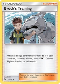 Brock's Training (55/68) - Hidden Fates Holofoil