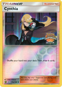 Cynthia (119a/156) (Promo du championnat régional) [Soleil et Lune : Ultra Prisme] 