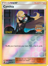 Cynthia (Regional Championships) [Staff] (119a/156) - League & Championship Cards Reverse Holofoil