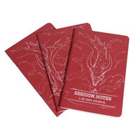 Session Notes - A 5E DM's Journal: Red (3 Pack) (EN)