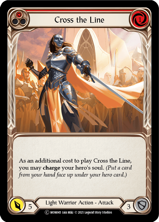 Cross the Line (Red) [U-MON045] (Monarch Unlimited) Unlimited Normal - POKÉ JEUX