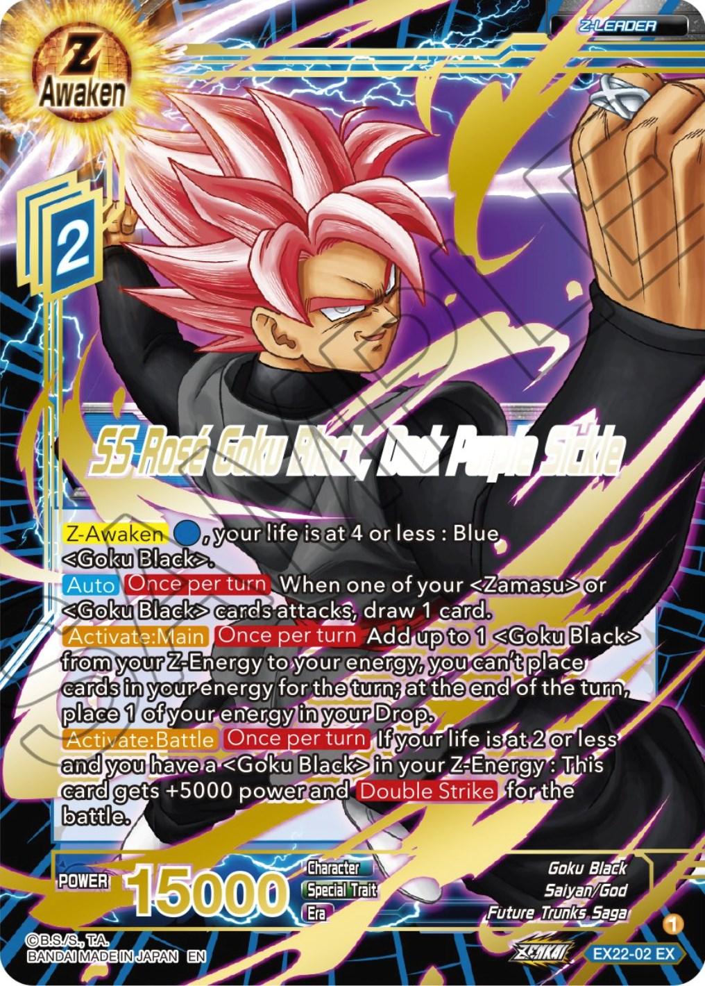 SS Rose Goku Black, Dark Purple Sickle (Gold Stamped) (EX22-02) [Ultimate Deck 2023] - POKÉ JEUX