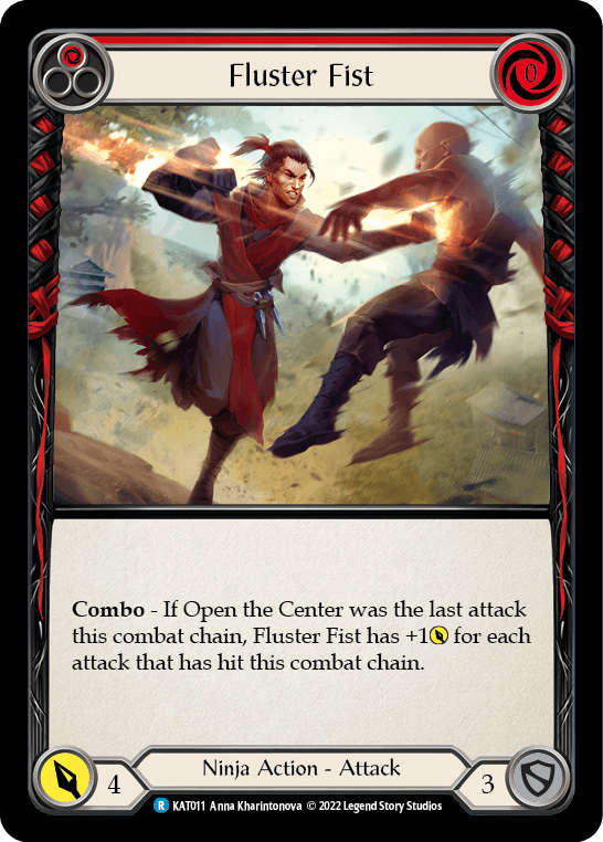 Fluster Fist (Red) [KAT011] (Outsiders Katsu Blitz Deck) - POKÉ JEUX
