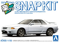Aoshima 1/32 SNAP KIT #14-CW Nissan R32 Skyline GT-R (Crystal White) (Special Order)