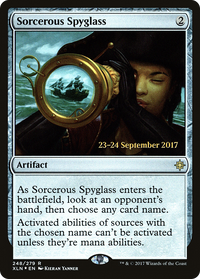 Sorcerous Spyglass [Ixalan Prerelease Promos]