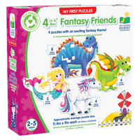 MY FIRST PUZZLE SETS  - 4-IN-A-BOX PUZZLES - FANTASY FRIENDS (EN) (Special Order)