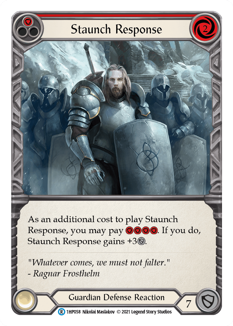 Staunch Response (Red) [1HP058] (History Pack 1) - POKÉ JEUX