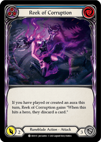 Reek of Corruption (Blue) [EVR115] (Everfest) 1st Edition Rainbow Foil - POKÉ JEUX