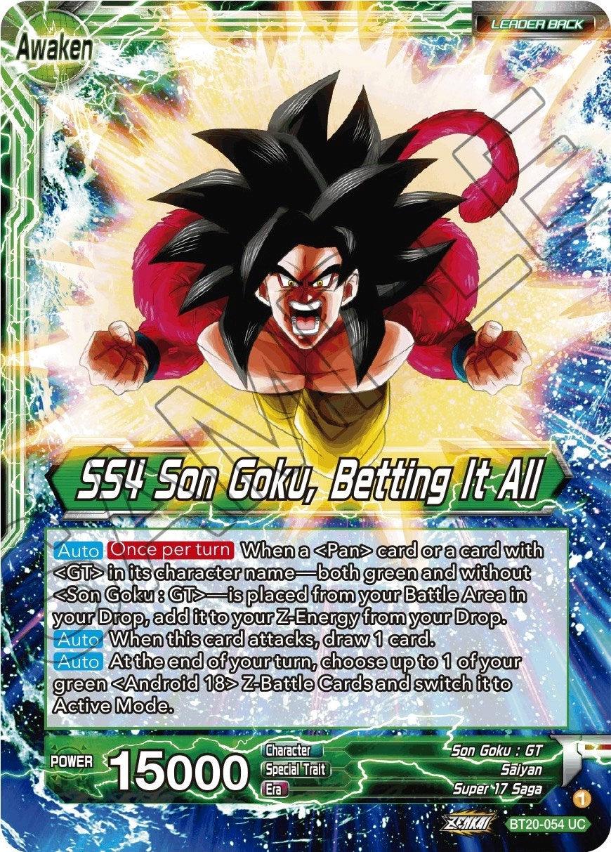 Son Goku // SS4 Son Goku, Betting It All (BT20-054) [Power Absorbed] - POKÉ JEUX