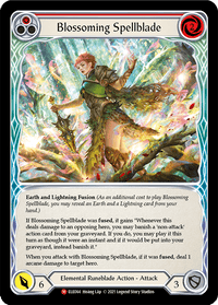 Blossoming Spellblade [ELE064] (Tales of Aria) 1st Edition Rainbow Foil - POKÉ JEUX