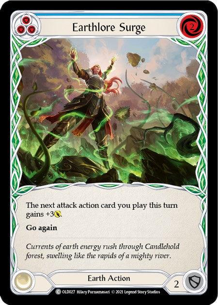 Earthlore Surge (Blue) [OLD027] (Tales of Aria Oldhim Blitz Deck) 1st Edition Normal - POKÉ JEUX