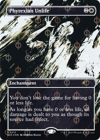 Phyrexian Unlife (Feuille Ichor Step-and-Compleat sans bordure) [Série Secret Lair Drop] 