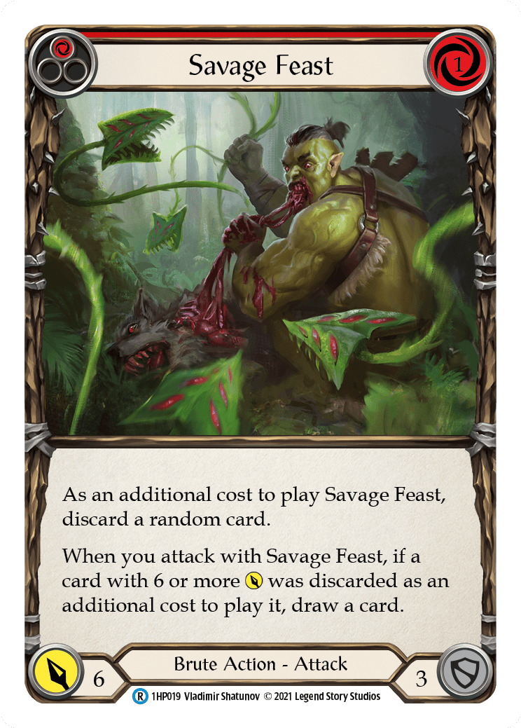 Savage Feast (Red) [1HP019] (History Pack 1) - POKÉ JEUX