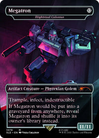 Blightsteel Colossus - Megatron (sans bordure) [Secret Lair Drop Series] 