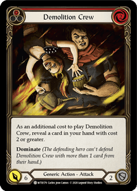 Demolition Crew (Red) [U-WTR179] (Welcome to Rathe Unlimited) Unlimited Normal - POKÉ JEUX