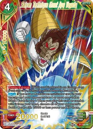Saiyan Technique Great Ape Vegeta (Gold Stamped) (P-169) [Mythic Booster] - POKÉ JEUX