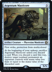 Argentum Masticore [Phyrexia : All Will Be One Promos Avant-première] 