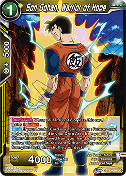 Son Gohan, Warrior of Hope (Uncommon) (BT13-099) [Supreme Rivalry] - POKÉ JEUX