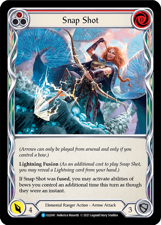 Snap Shot (Red) [ELE041] (Tales of Aria) 1st Edition Rainbow Foil - POKÉ JEUX