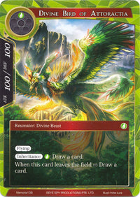 Oiseau divin d'Attoractia (Memoria106) [Cartes Memoria Alice Origin] 