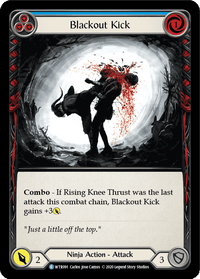 Blackout Kick (Blue) [U-WTR091] (Welcome to Rathe Unlimited) Unlimited Rainbow Foil - POKÉ JEUX