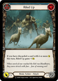 Riled Up (Blue) [U-CRU018] (Crucible of War Unlimited) Unlimited Normal - POKÉ JEUX