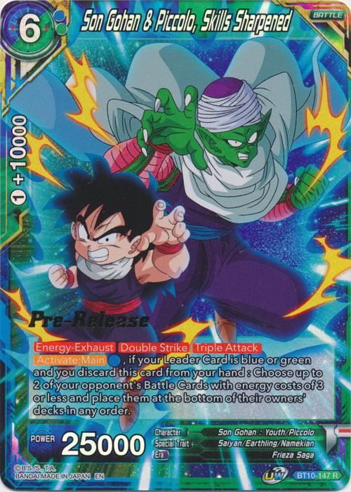 Son Gohan & Piccolo, Skills Sharpened (BT10-147) [Rise of the Unison Warrior Prerelease Promos] - POKÉ JEUX