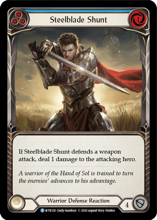 Steelblade Shunt (Blue) [U-WTR128] (Welcome to Rathe Unlimited) Unlimited Rainbow Foil - POKÉ JEUX