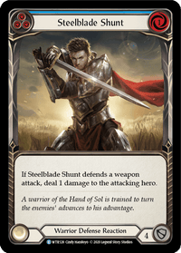 Steelblade Shunt (Blue) [U-WTR128] (Welcome to Rathe Unlimited) Unlimited Rainbow Foil - POKÉ JEUX