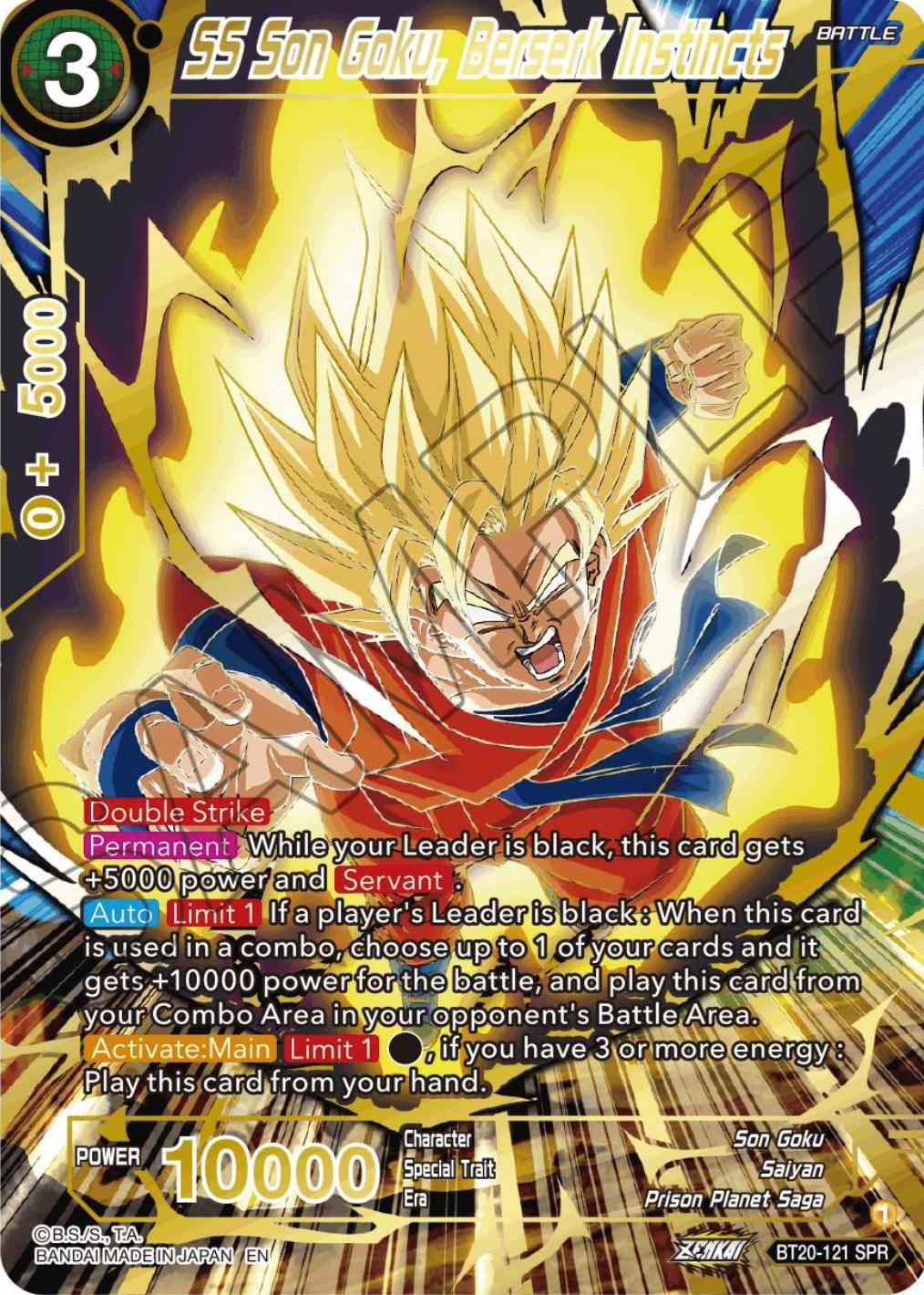 SS Son Goku, Berserk Instincts (SPR) (BT20-121) [Power Absorbed] - POKÉ JEUX