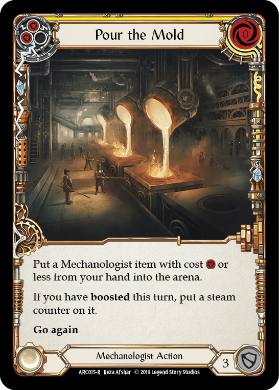 Pour the Mold (Yellow) [ARC015-R] (Arcane Rising) 1st Edition Normal - POKÉ JEUX