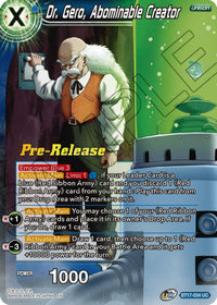 Dr. Gero, Abominable Creator (BT17-034) [Ultimate Squad Prerelease Promos] - POKÉ JEUX