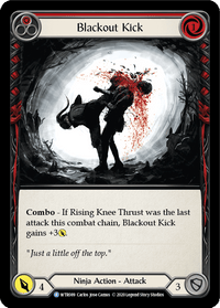Blackout Kick (Red) [U-WTR089] (Welcome to Rathe Unlimited) Unlimited Rainbow Foil - POKÉ JEUX