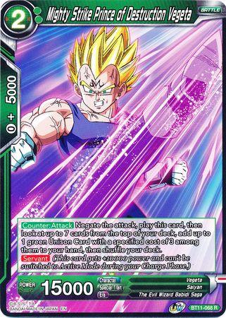 Mighty Strike Prince of Destruction Vegeta (BT11-068) [Vermilion Bloodline] - POKÉ JEUX