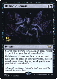 Demonic Counsel [Duskmourn: House of Horror Prerelease Promos]