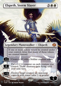Elspeth, Storm Slayer (Borderless) (TDM-398) - Tarkir: Dragonstorm