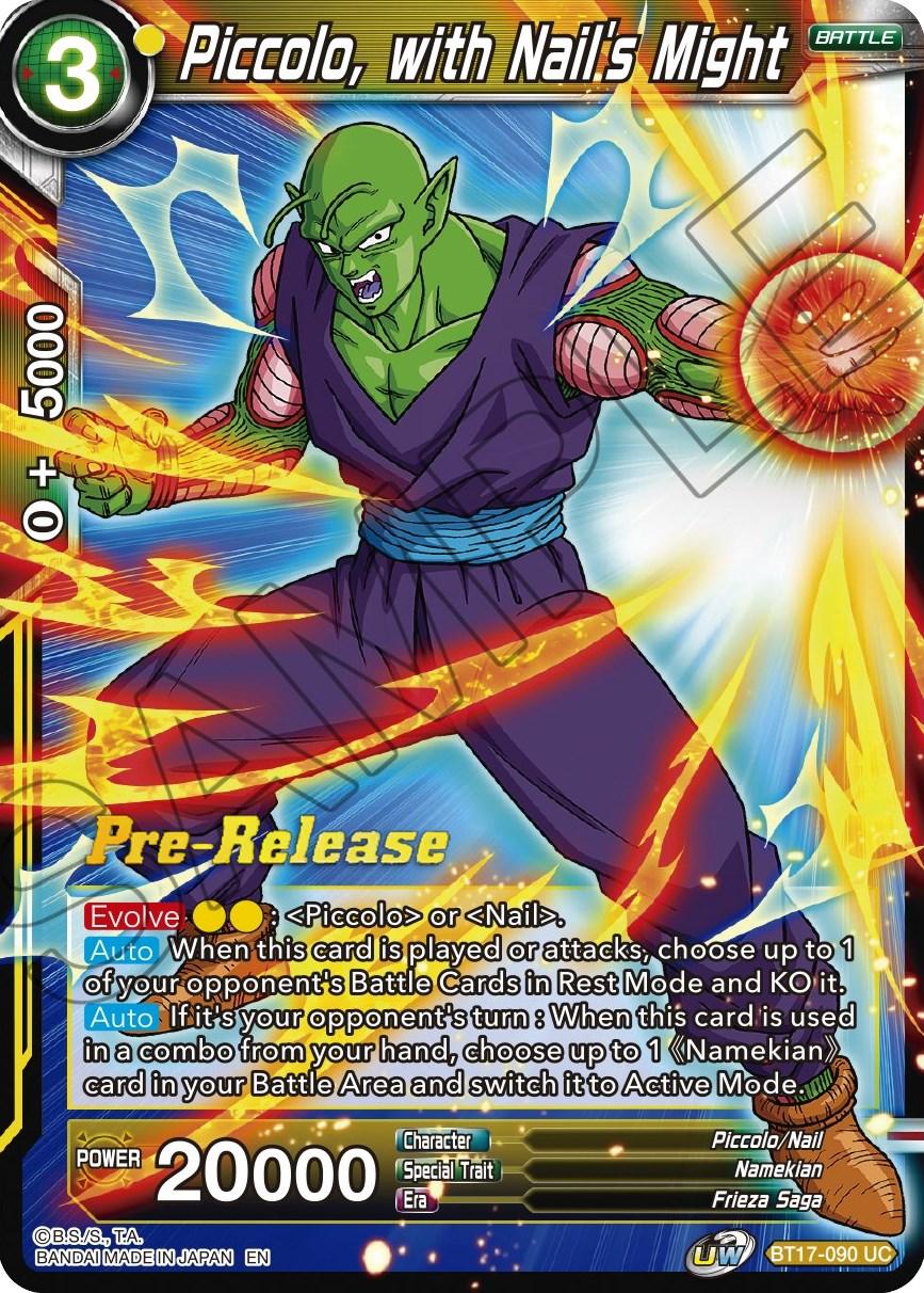 Piccolo, with Nail's Might (BT17-090) [Ultimate Squad Prerelease Promos] - POKÉ JEUX