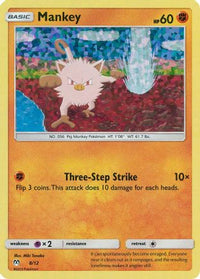 Mankey (8/12)  - McDonalds Promos 2019 Holofoil